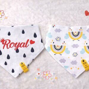 Handmade Reversible Dog Bandana – Fits Up to 14" Neck